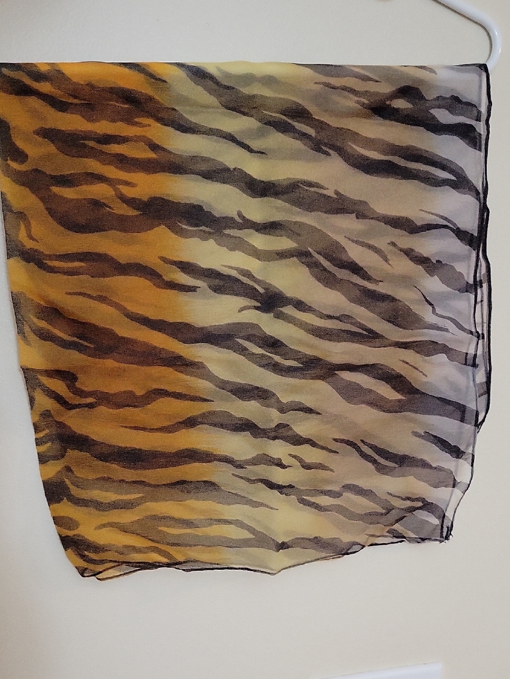 Vintage Dora's Locker *Jungleaya* Nylon Chiffon Scarf*Animal Print 26x26 Square